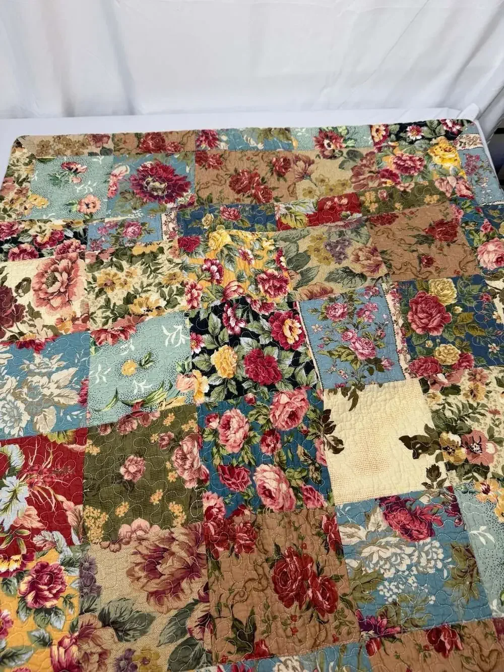 Greenland Home Floral Patchwork Quilt Pillow Sham Pillowcase Set of 2
